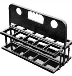 DRIKKEFLASKE STATIV FOR 10 FLASKER