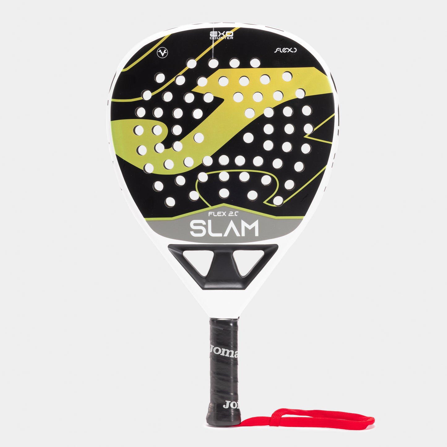 SLAM FLEX PADDLE RACKET GREEN WHITE