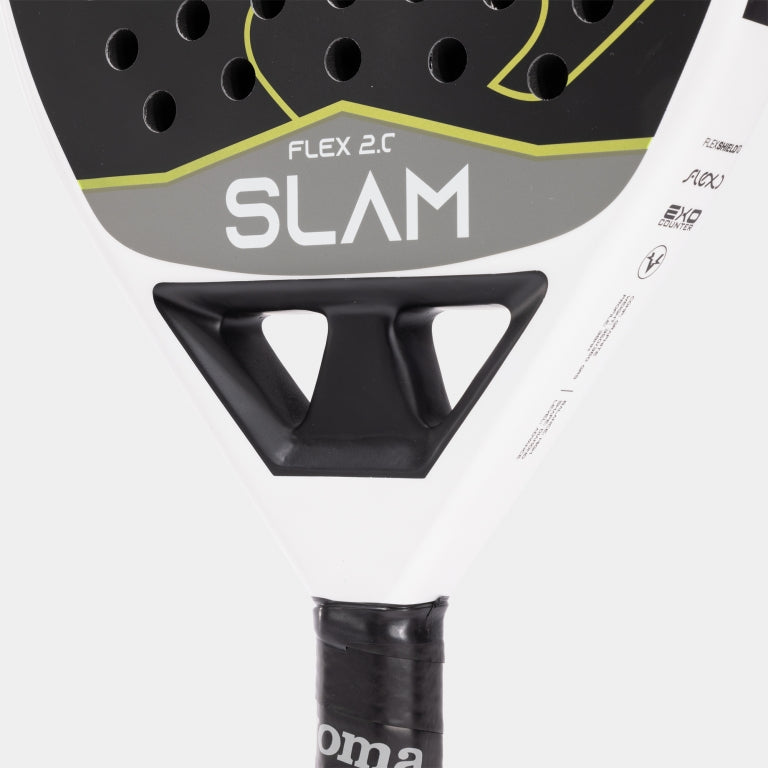 SLAM FLEX PADDLE RACKET GREEN WHITE